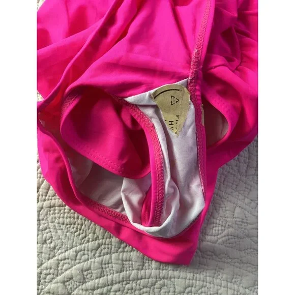 One Piece Open Abdomen Pink Swimsuit*Sexy *Padded Cups* Medium *NWOT - Picture 3 of 3